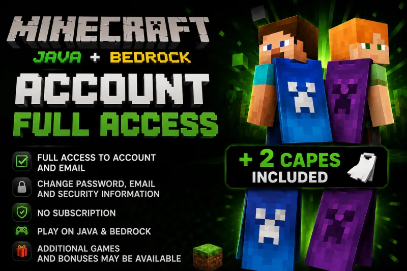 【БЕЗ ПОДПИСКИ】 MINECRAFT JAVA & BEDROCK СМЕНА ПОЧТЫ + ПЛАЩИ