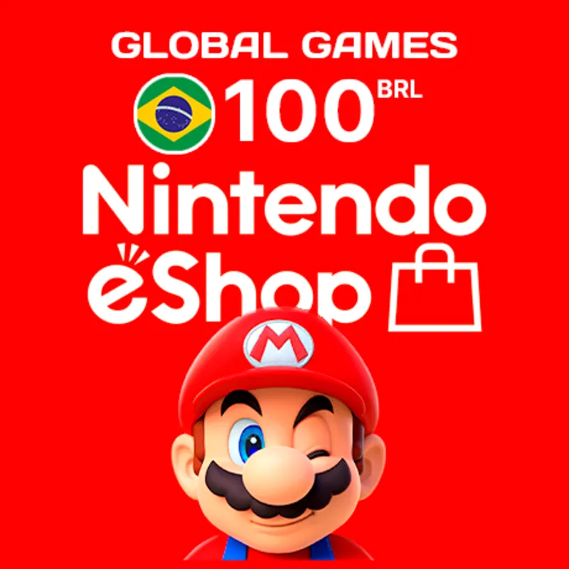 NINTENDO eSHOP 100 BRL Бразилия КАРТА ПОПОЛНЕНИЯ