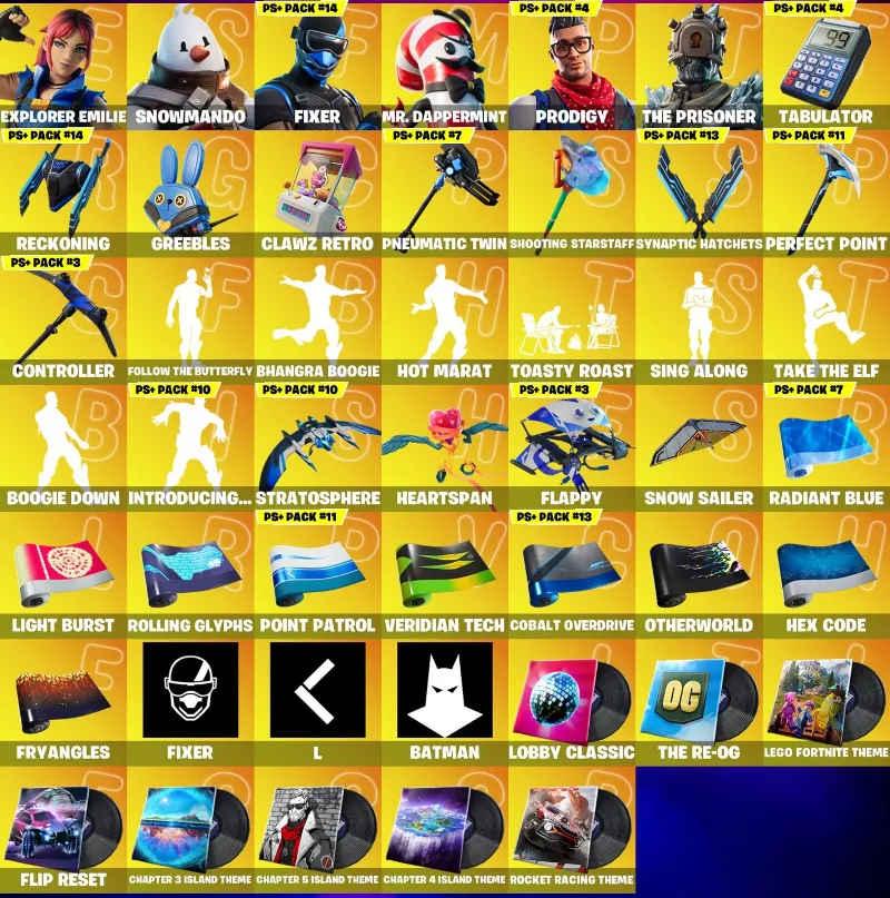 FN (все платформы) • 80 skins • Renegade Raider • Podigy • Stage 4 • Полный доступ