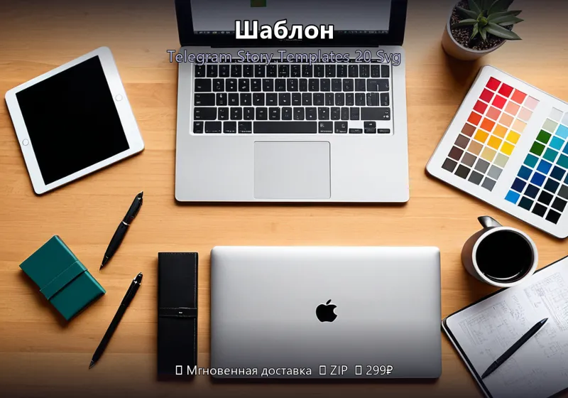 Шаблон: Telegram Story Templates 20 Svg