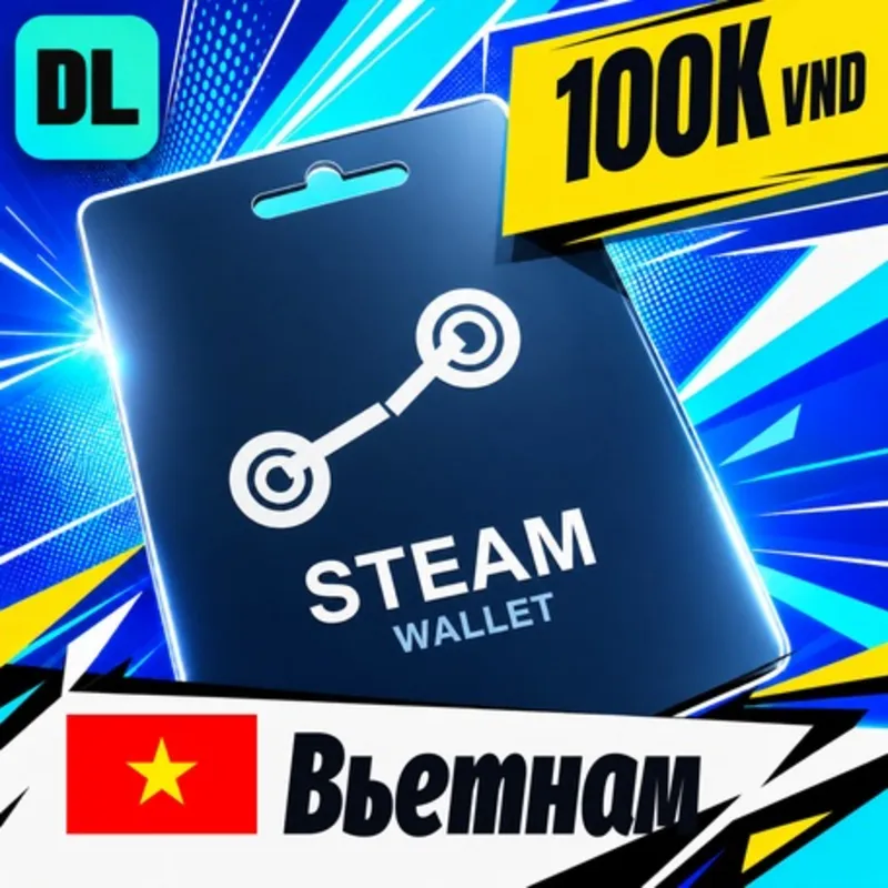 Steam Wallet Вьетнам 100000 VND цифровой код — автовыдача 24/7