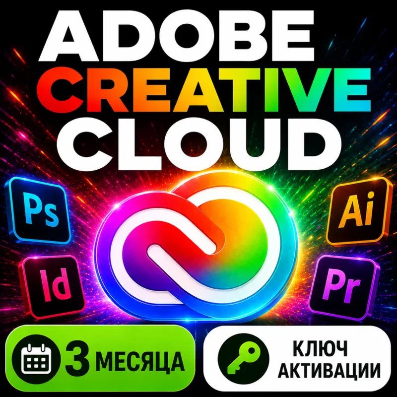 Активация ключа Adobe Creative Cloud Pro на 3 месяц