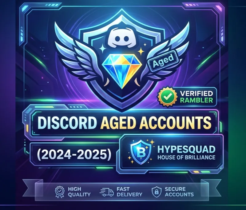 Аккаунты Discord с отлежкой (2024-2025) | HypeSquad House of Brilliance | Почта Rambl