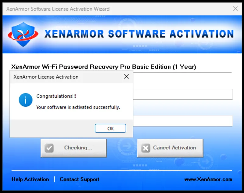 XenArmor WiFi Password Recovery Pro Basic Edition Лицензионный ключ на 1 год