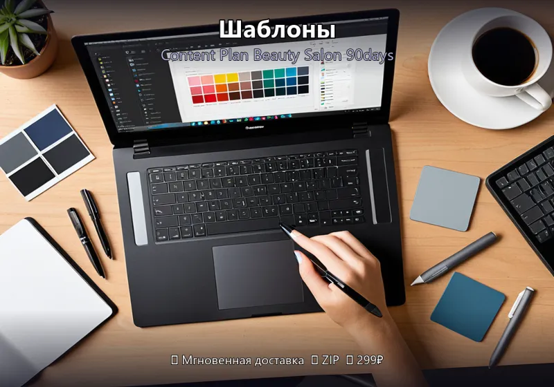 Шаблоны: Content Plan Beauty Salon 90days