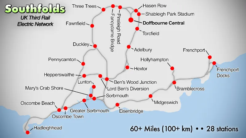 Trainz 2022 DLC - Southfolds - UK Third Rail Electric Network