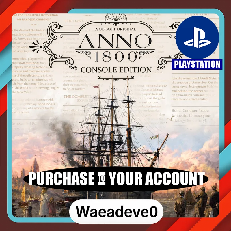 Anno 1800 Console Edition - Standard – PlayStation (PSN) – Purchase in Your Account