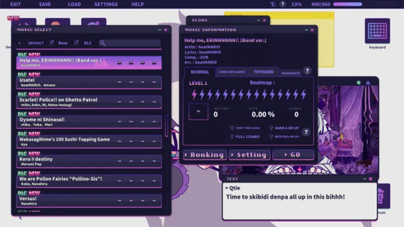Yunyun Syndrome!? Rhythm Psychosis - Extra Song Pack feat. Touhou STEAM GIFT RU+МИР