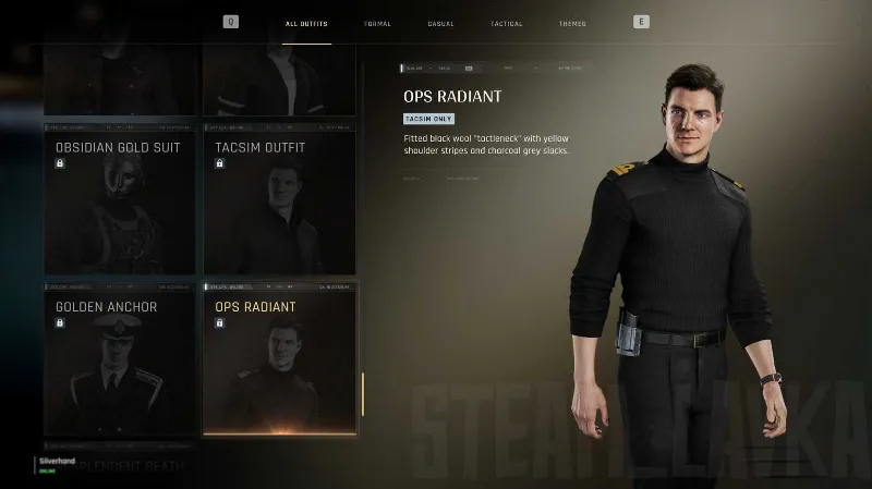 007 First Light Ops Radiant Outfit КОСТЮМ GLOBAL КОД