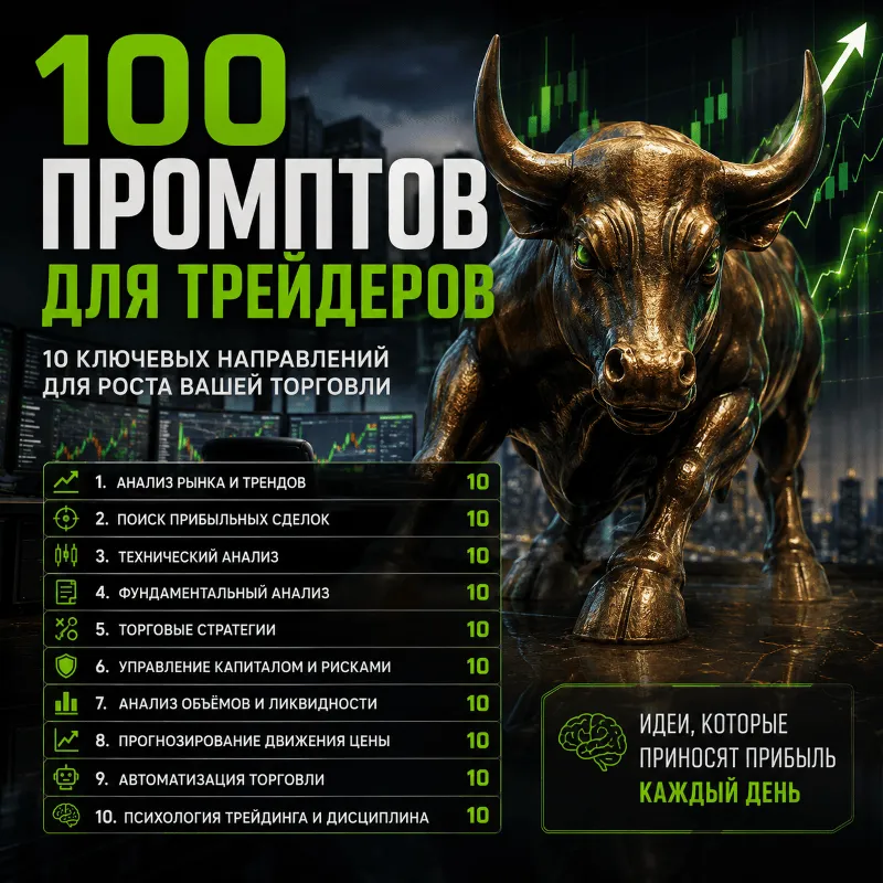 100 промптов ChatGPT для трейдеров — AI Trader Pro 2026: рынок, стратегии