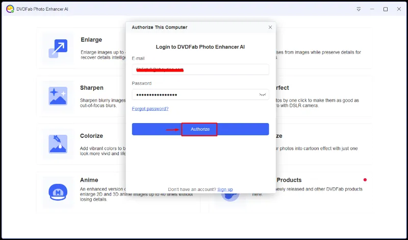 DVDFab Photo Enhancer AI Аккаунт