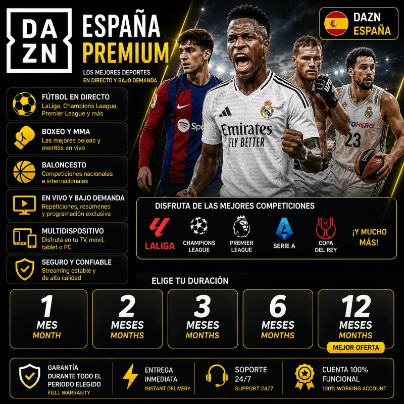 DAZN Испания Подписка 1/3/6/12 месяца | Спорт | Гарантия
