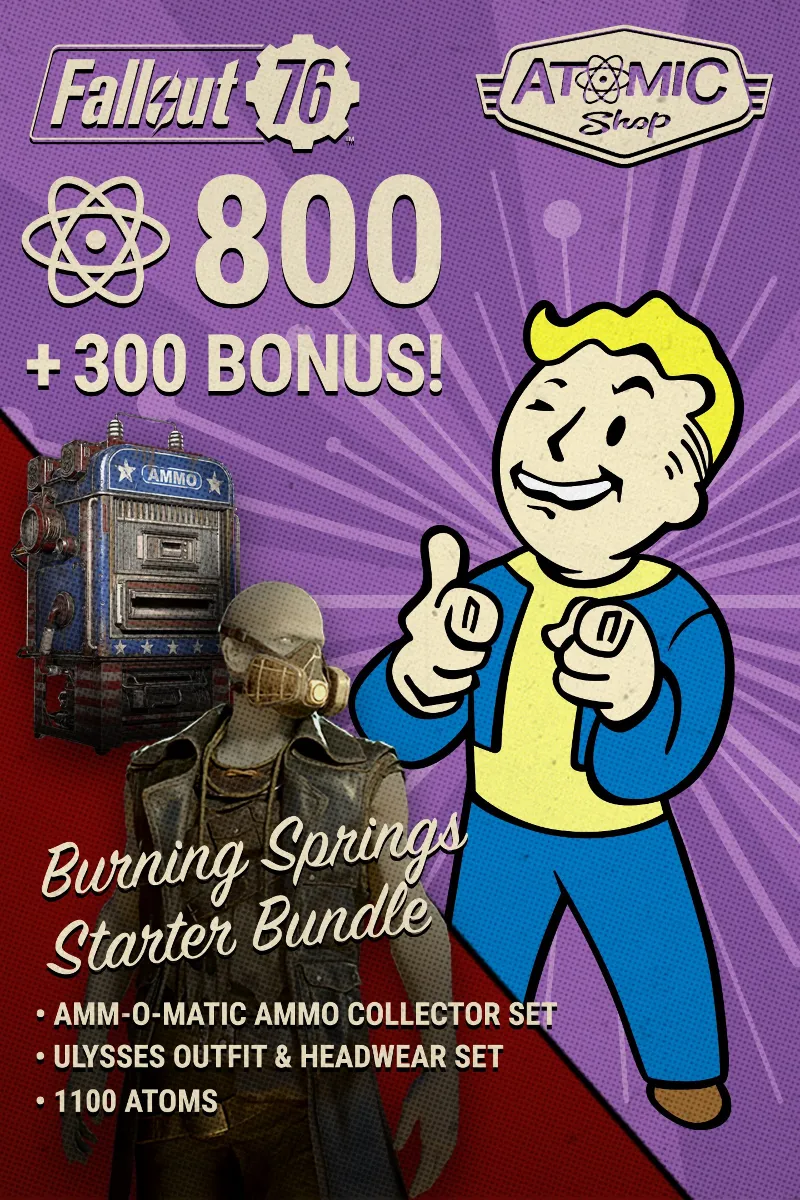 Fallout 76: Burning Springs Starter Bundle | XBOX | На любой аккаунт
