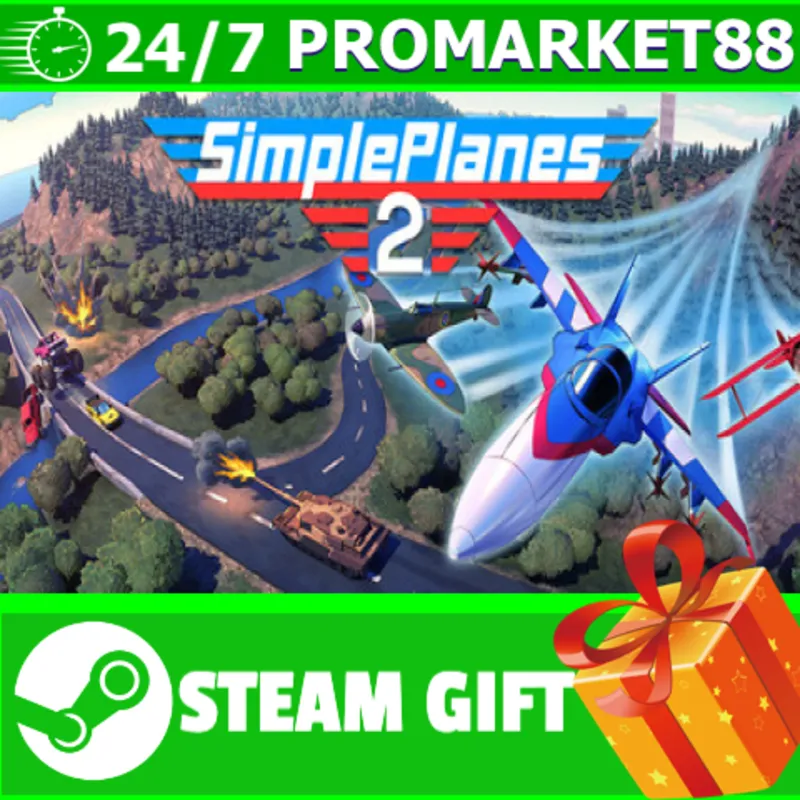 ВСЕ СТРАНЫ+РОССИЯ SimplePlanes 2 STEAM GIFT