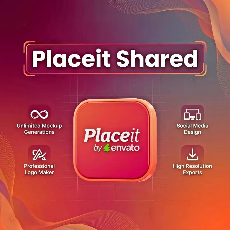Placeit | 1 месяц | Мгновенный доступ | Безлимитные мокапы, игровые логотипы, интро и