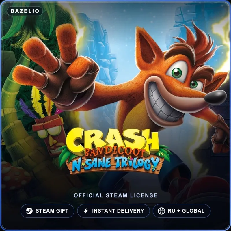 Crash Bandicoot N. Sane Trilogy (Steam Gift) · РФ и весь мир · Автодоставка 24/7