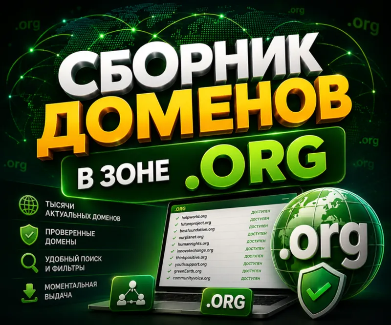 База доменов в зоне .ORG ( Август )