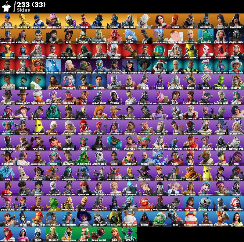 Мгновенный доступ • FN (все платформы) • 233 skins • Renegade Raider • Полный доступ