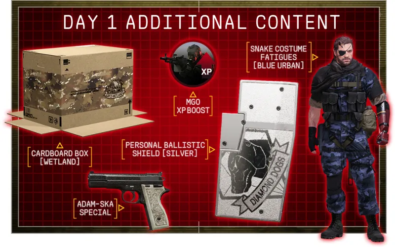 METAL GEAR SOLID V: THE PHANTOM PAIN - DLC «Day 1» (Ключ Xbox One/Series X|S)
