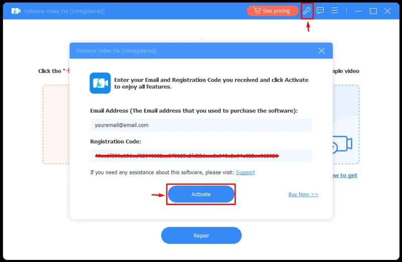 Vidmore Video Fix | Регистрационный код 1 год