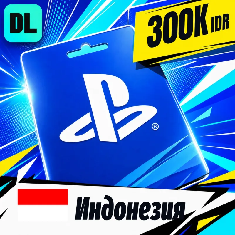 PlayStation Network (PSN) Индонезия 300000 IDR цифровой код — автовыдача 24/7