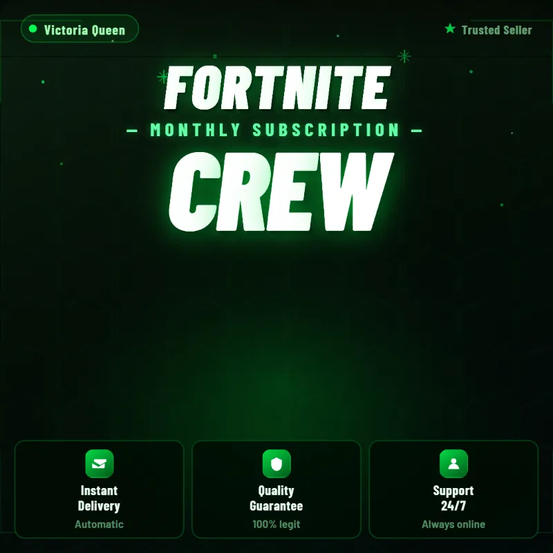 FORTNITE CREW (Battle Pass + 1000 V-Bucks) - 1 МЕСЯЦ