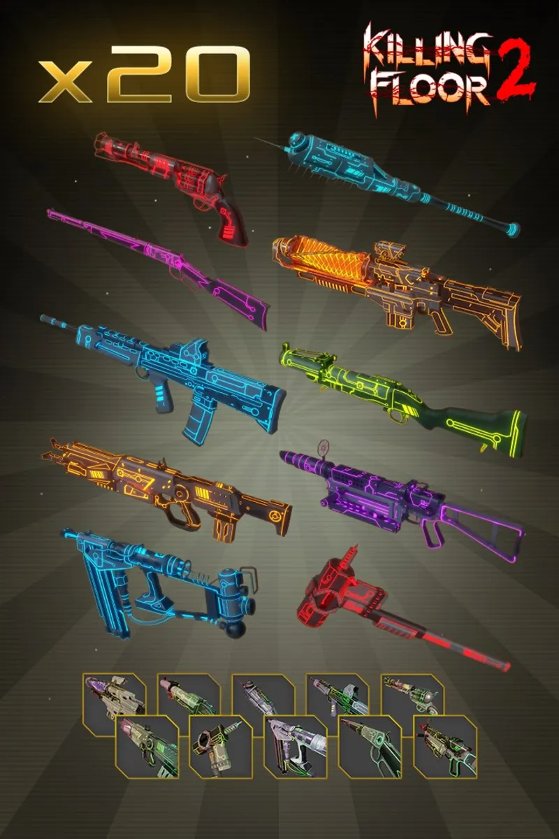 Neon MKVI Weapon Skin Bundle Pack | XBOX | На любой аккаунт