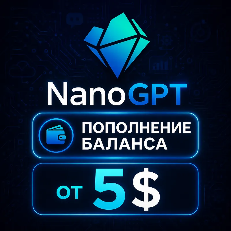 ПОПОЛНЕНИЕ БАЛАНСА NANO GPT PRO | NANOGPT