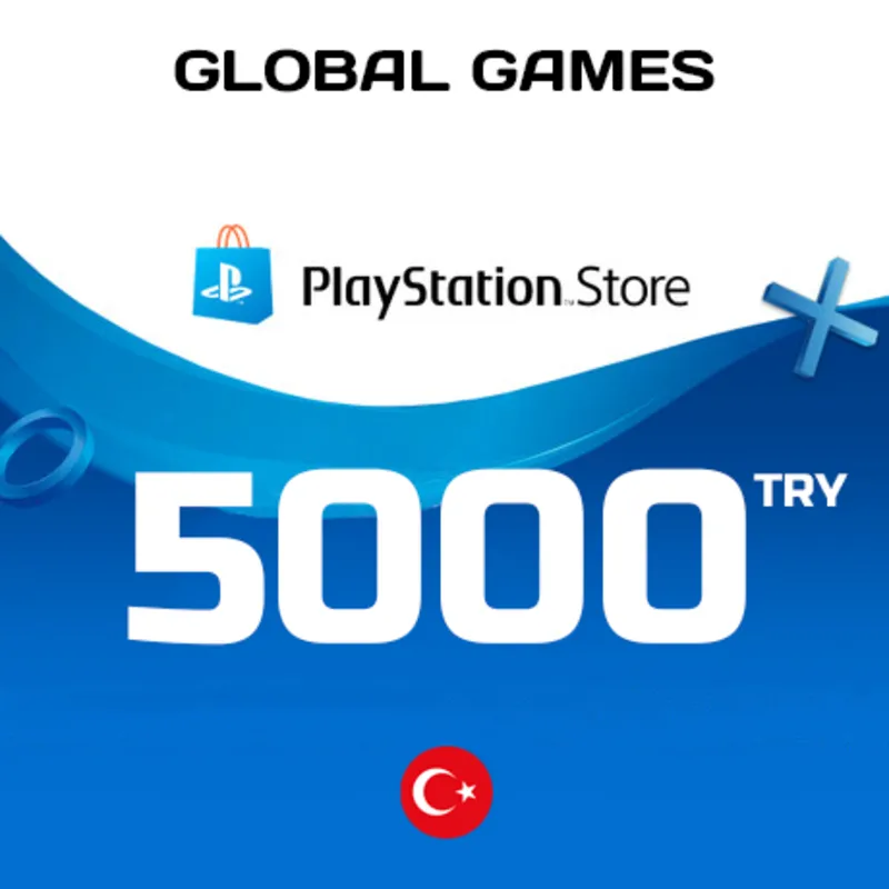 Карта PlayStation PSN 5000 TRY Турция КОД ПОПОЛНЕНИЯ
