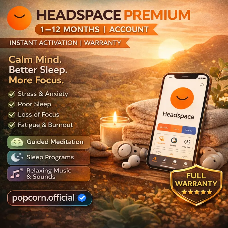 HEADSPACE PREMIUM | 1–12 МЕСЯЦЕВ | АККАУНТ | МГНОВЕННАЯ АКТИВАЦИЯ | ГАРАНТИЯ