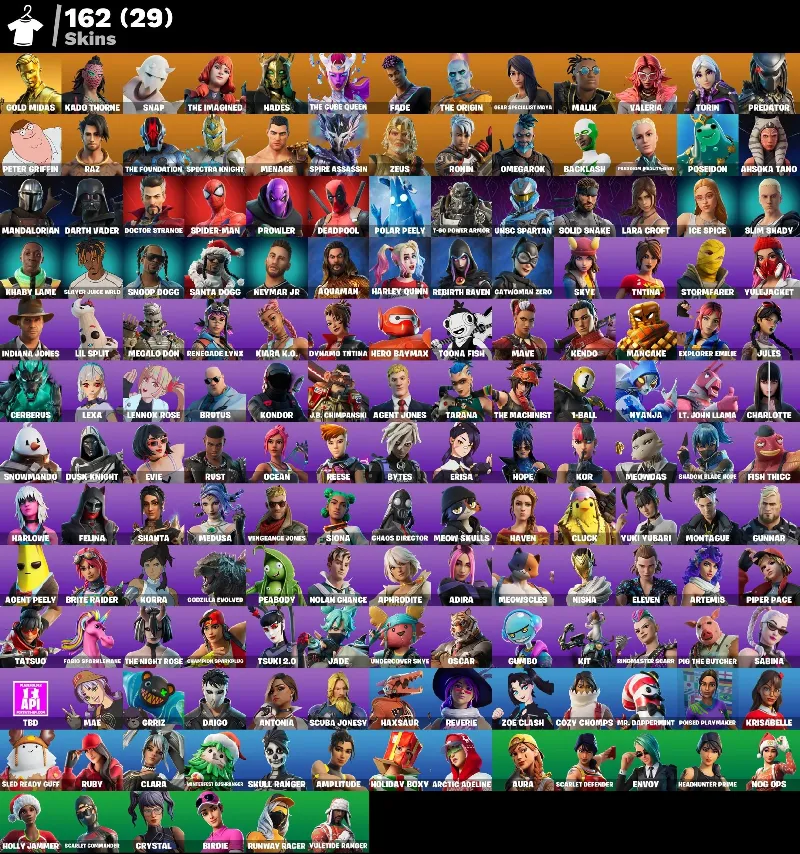 [PC/XBOX] 162+ Skins, 229+ Pickaxes, 184+ Emotes| Full + Instant Access