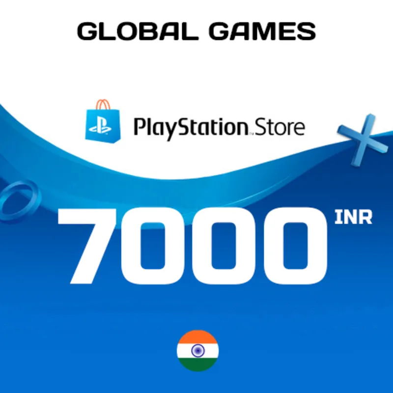 Карта PlayStation PSN 7000 INR Индия КОД ПОПОЛНЕНИЯ