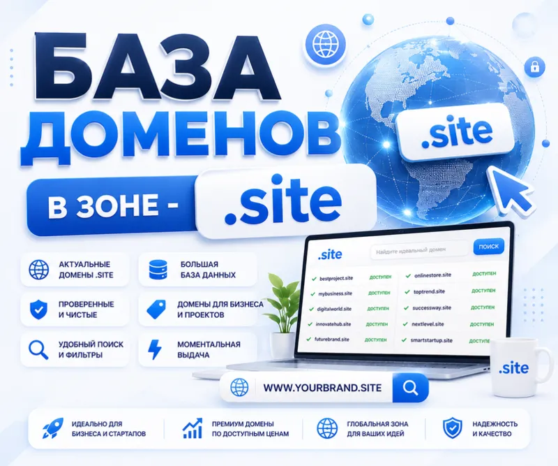 База доменов в зоне - site 2026 ( Август )