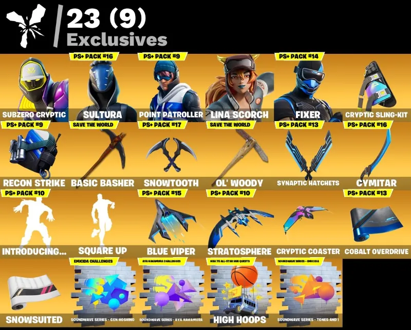 Мгновенный доступ • FN (все платформы) • 202 skins • 2000 VB • Полный доступ