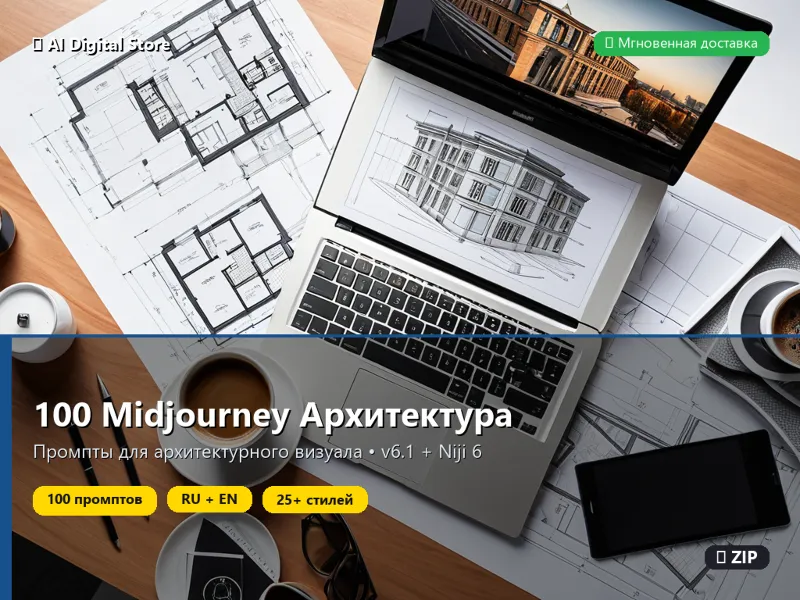 Промпты: 100 Midjourney Architecture Prompts