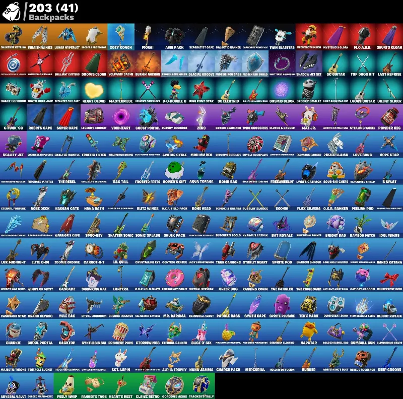 Мгновенный доступ • FN (все платформы) • 134 skins • 1150 VB • Полный доступ