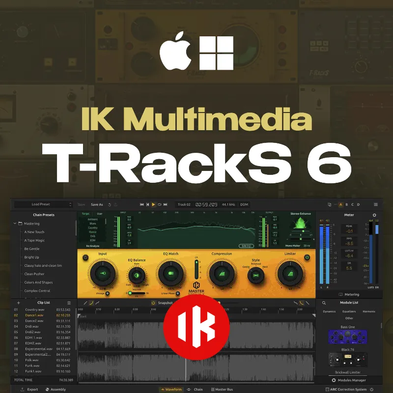 IK Multimedia T-RackS 6 | Официальный ключ