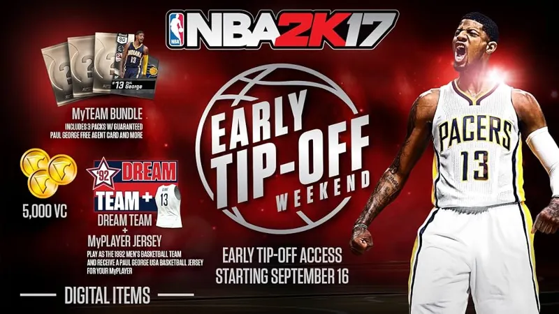NBA 2K17 - Бонусный набор Early Tip-Off (Ключ Xbox One/Series X|S) – Глобальный