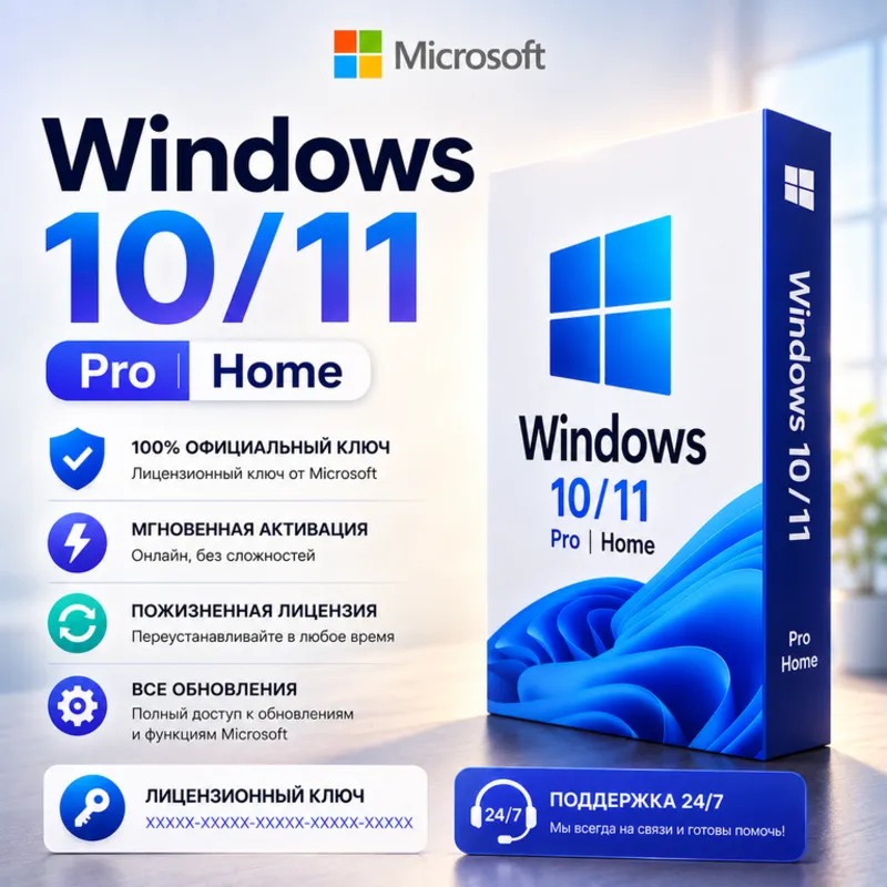 Windows 10/11 Pro/Home | Ключ Онлайн активация