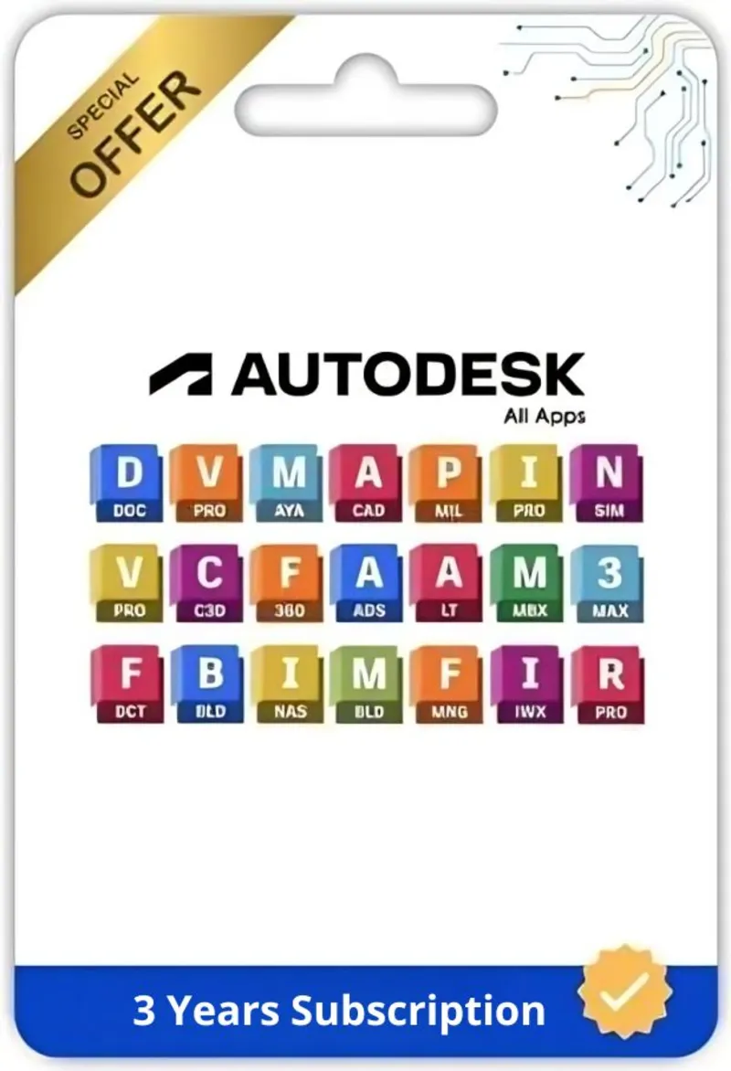 AUTODESK Collection Apps 2027/2026/2025 - 46 Apps | 3-Year Subscription