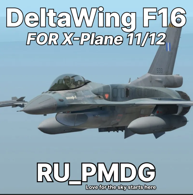DeltaWing F-16C Block 52+for X-Plane 11/12
