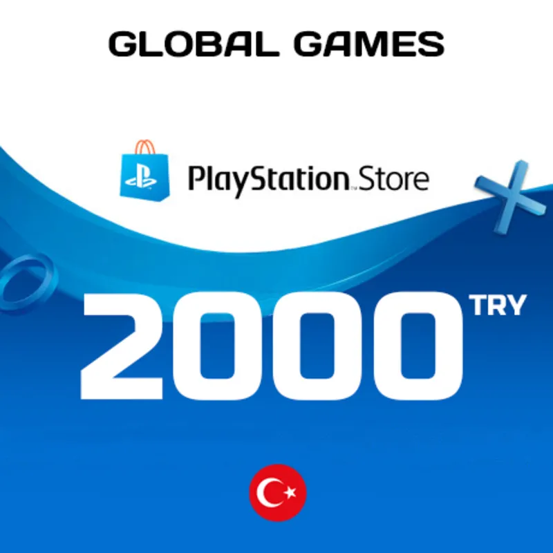 Карта PlayStation PSN 2000 TRY Турция КОД ПОПОЛНЕНИЯ