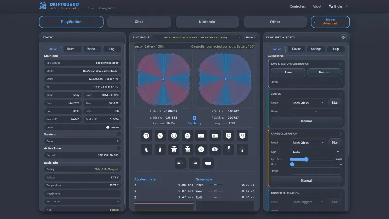 DriftGuard: Gamepad Maintenance Tool STEAM GIFT