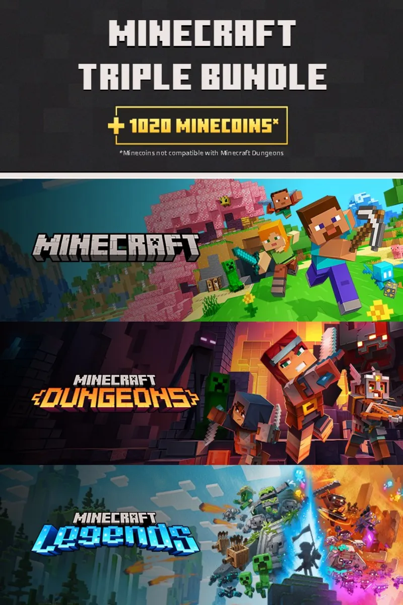 Minecraft Triple Bundle for PC | PC | На любой аккаунт