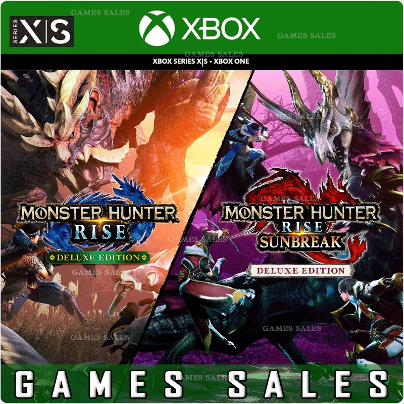MONSTER HUNTER RISE + SUNBREAK DELUXE XBOX ONE|XS+PC КЛЮЧ