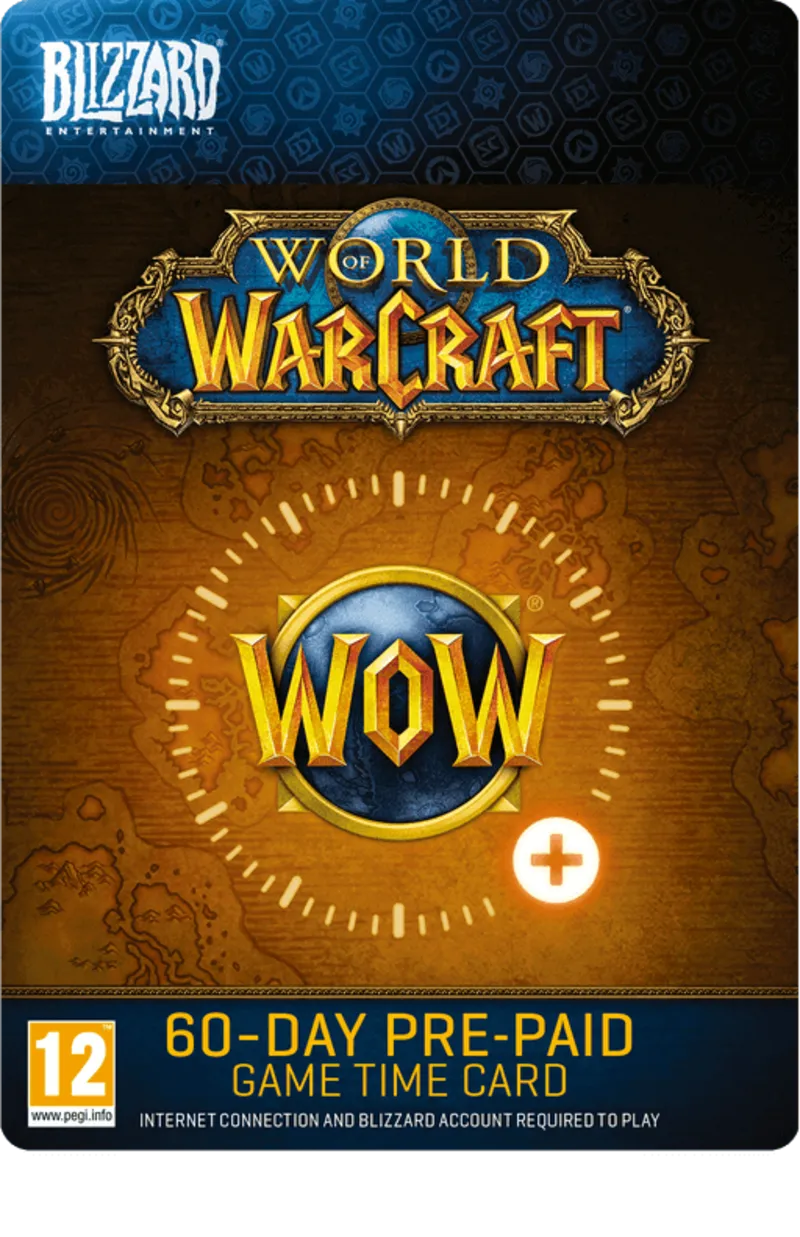 WOW Тайм карта 60 дней (RU/EU/KZ)(+Classic )