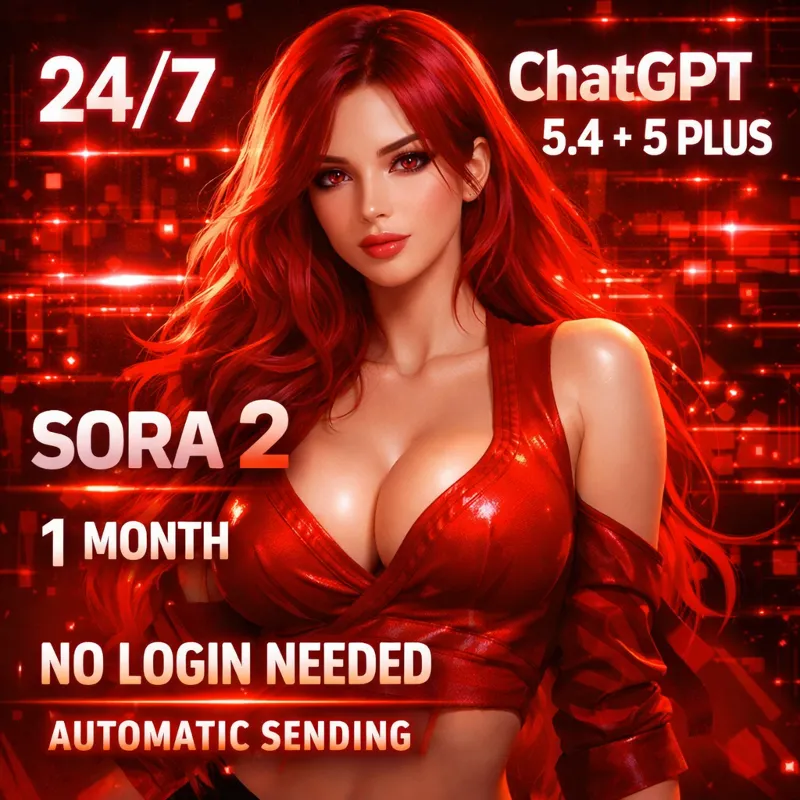 (БЕЗ ЛОГИНА) ChatGPT 5.5 + 5 PLUS + SORA 2 | ПОПОЛНЕНИЕ | 1 Месяц | БЕЗ ВХОДА