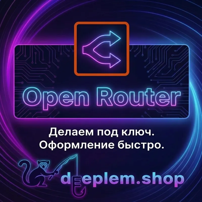 OpenRouter пополнение USD 1 к 1 Комиссия 0% | От 1$ до 1000$ [Авто]