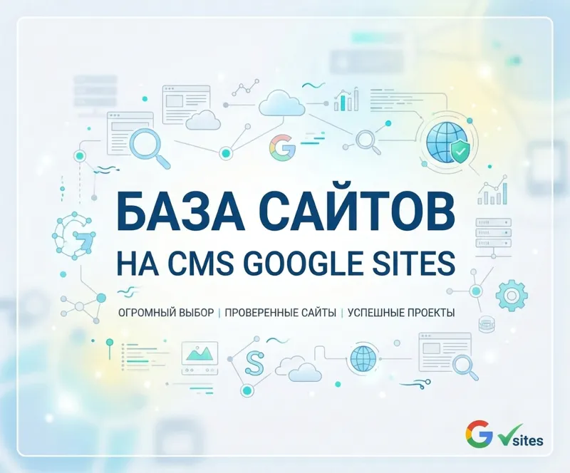 Базa сайтов на CMS Google Sites 2026 ( Август )