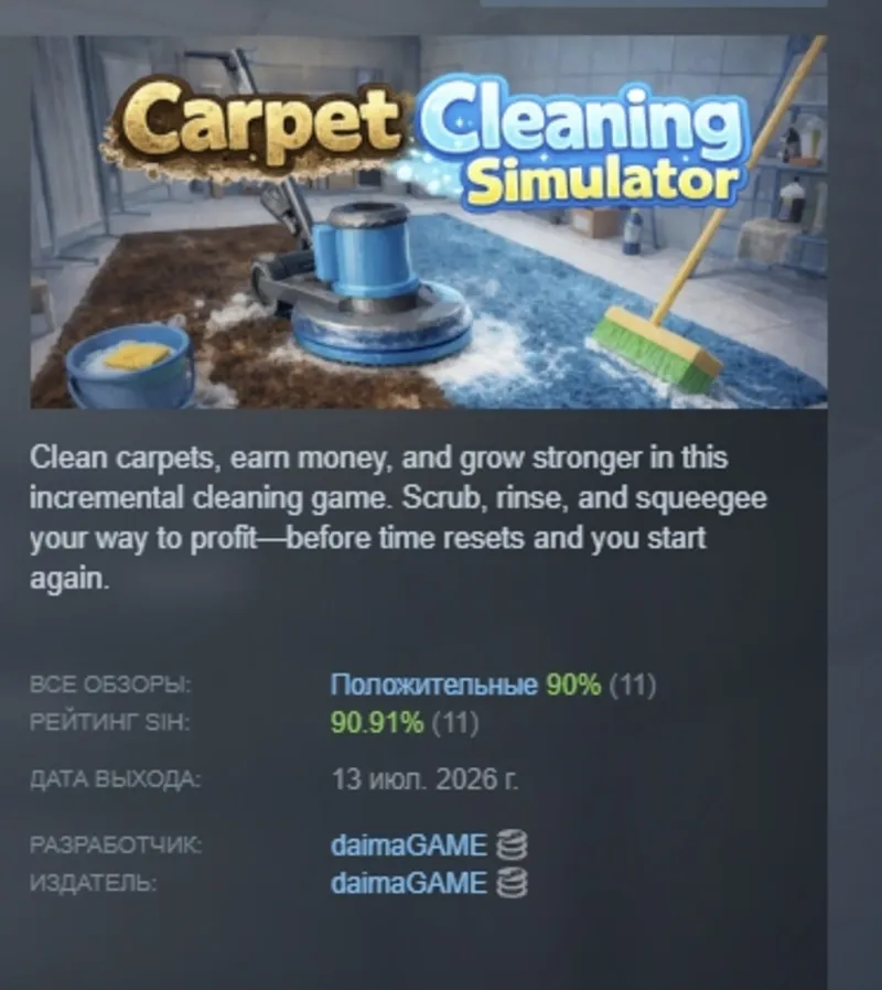 Carpet Cleaning Simulator 絨毯を洗うゲーム АВТОДОСТАВКА STEAM GLOBAL МГНОВЕННО ЛИЦЕНЗИЯ